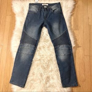 NWT Paper Denim & Cloth Moto Style Slim Fit Stretch Jeans